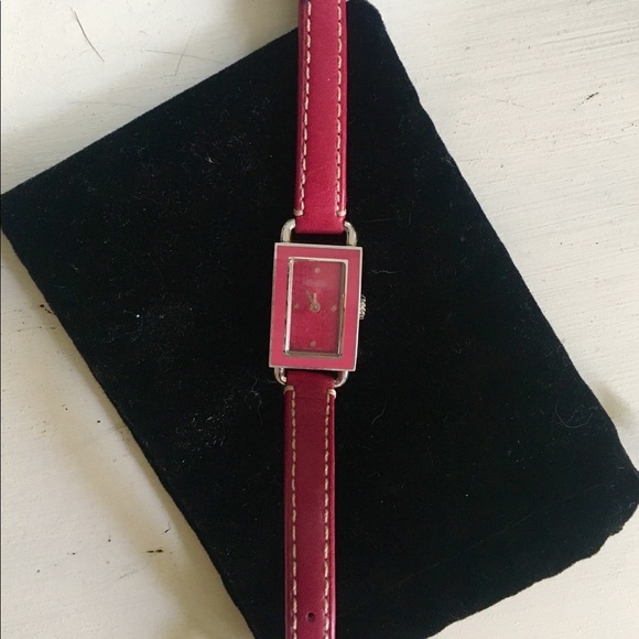 Pink Leather Coach Watch - Picture 2 of 5